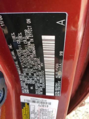 5TDZA23C06S577252 - 2006 TOYOTA SIENNA CE RED photo 13