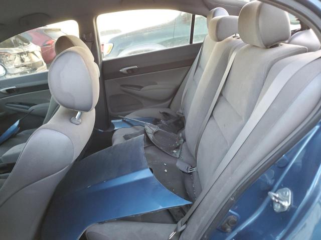 1HGFA15586L142798 - 2006 HONDA CIVIC LX BLUE photo 10