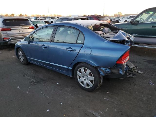 1HGFA15586L142798 - 2006 HONDA CIVIC LX BLUE photo 2