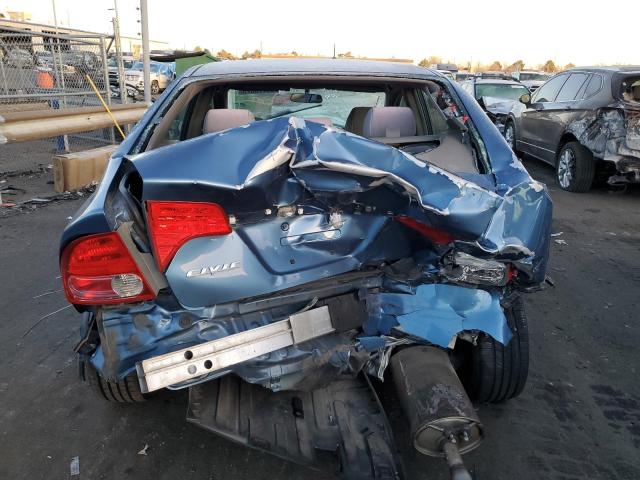 1HGFA15586L142798 - 2006 HONDA CIVIC LX BLUE photo 6