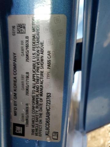 KL8CD6SA9HC723763 - 2017 CHEVROLET SPARK 1LT Azul foto 13