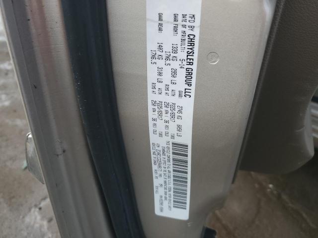 2C4RC1CG2ER408171 - 2014 CHRYSLER TOWN & COU TOURING L GOLD photo 12