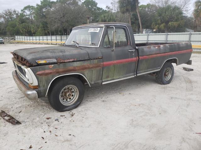 F10YLH76377 - 1970 FORD F100 GRAY photo 1