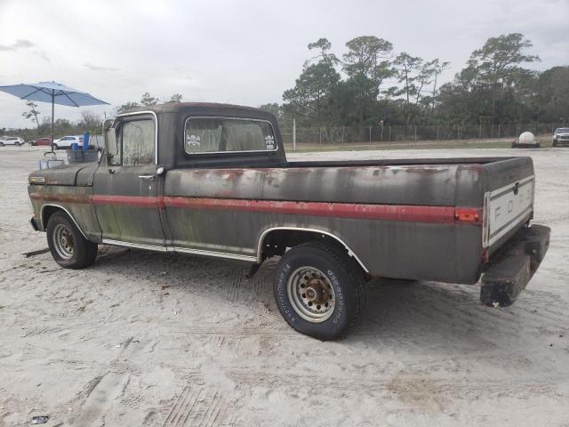 F10YLH76377 - 1970 FORD F100 GRAY photo 2