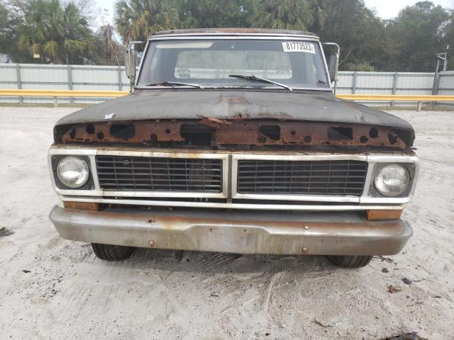 F10YLH76377 - 1970 FORD F100 GRAY photo 5