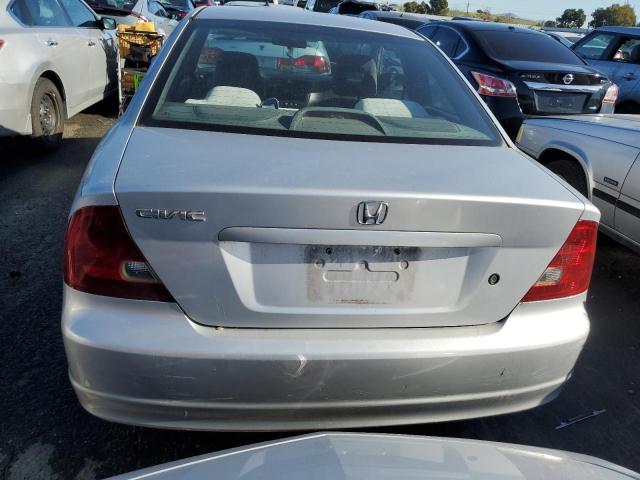 1HGEM22582L038867 - 2002 HONDA CIVIC LX SILVER photo 6