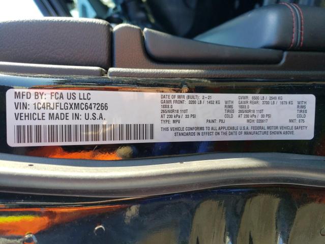 1C4RJFLGXMC647266 - 2021 JEEP GRAND CHER TRAILHAWK 黑色 照片 13