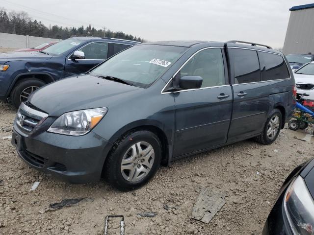 5FNRL38636B411315 - 2006 HONDA ODYSSEY EXL GRAY photo 1