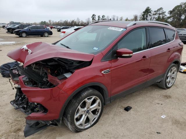 1FMCU0J95JUA42507 - 2018 FORD ESCAPE TITANIUM RED photo 1