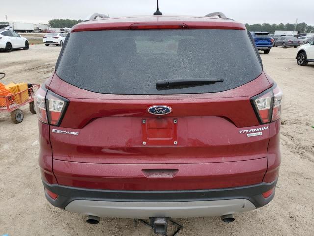 1FMCU0J95JUA42507 - 2018 FORD ESCAPE TITANIUM RED photo 6