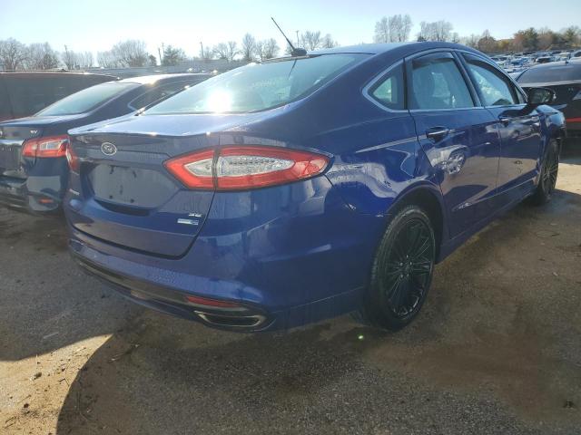 3FA6P0T91GR326356 - 2016 FORD FUSION SE BLUE photo 3