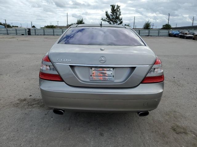 WDDNG76X17A030553 - 2007 MERCEDES-BENZ S 600 TAN photo 6