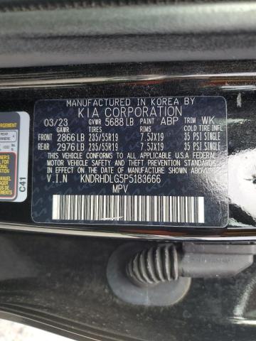 KNDRHDLG5P5183666 - 2023 KIA SORENTO EX BLACK photo 14