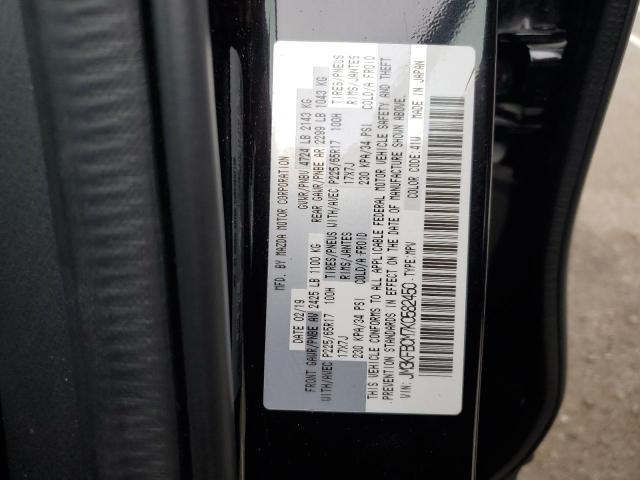 JM3KFBCM7K0582450 - 2019 MAZDA CX-5 TOURING Սև լուսանկար 14