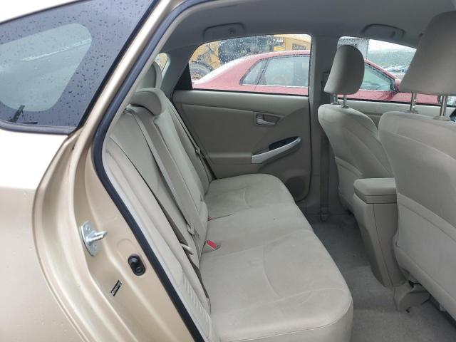 JTDKN3DU2A1241823 - 2010 TOYOTA PRIUS ოქროსფერი ფოტო 10
