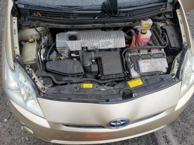 JTDKN3DU2A1241823 - 2010 TOYOTA PRIUS ოქროსფერი ფოტო 11