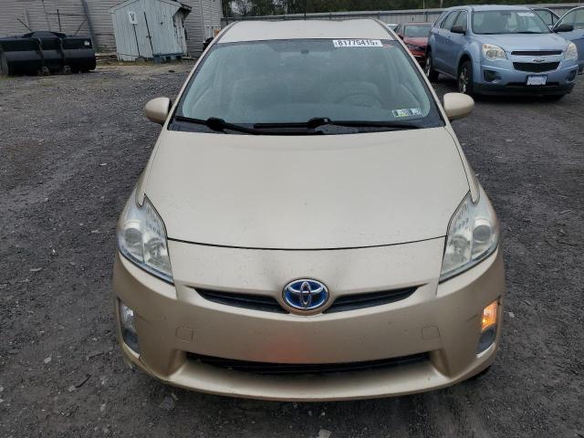 JTDKN3DU2A1241823 - 2010 TOYOTA PRIUS ოქროსფერი ფოტო 5