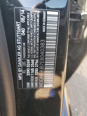 WDDHF8JB7EB040383 - 2014 MERCEDES-BENZ E 350 4MATIC BLACK photo 13