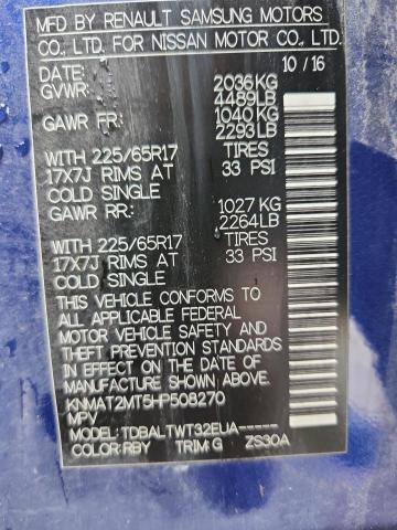 KNMAT2MT5HP508270 - 2017 NISSAN ROGUE S 蓝色 照片 13