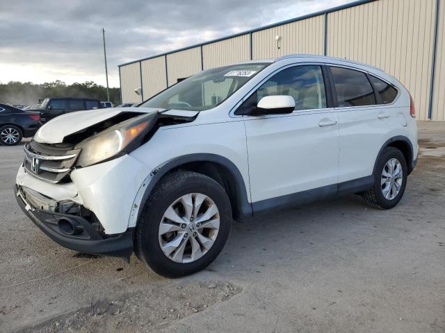 5J6RM3H74CL036561 - 2012 HONDA CR-V EXL WHITE photo 1