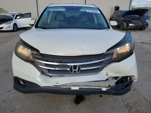 5J6RM3H74CL036561 - 2012 HONDA CR-V EXL WHITE photo 5