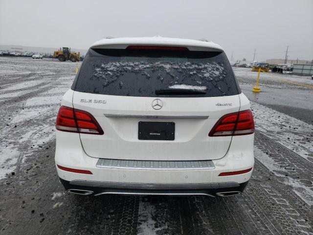 4JGDA5HB2HA825587 - 2017 MERCEDES-BENZ GLE 350 4MATIC WHITE photo 6