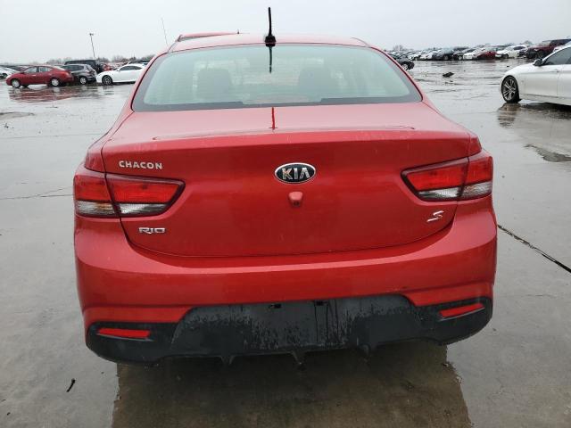 3KPA24AD1LE295919 - 2020 KIA RIO LX RED photo 6