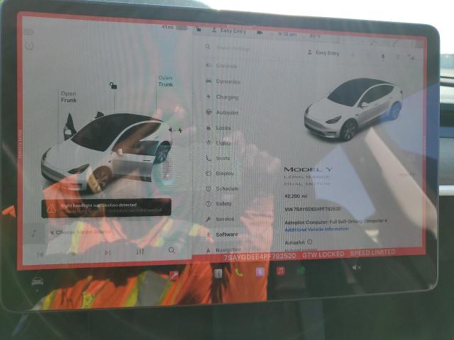 7SAYGDEE4PF792520 - 2023 TESLA MODEL Y WHITE photo 9