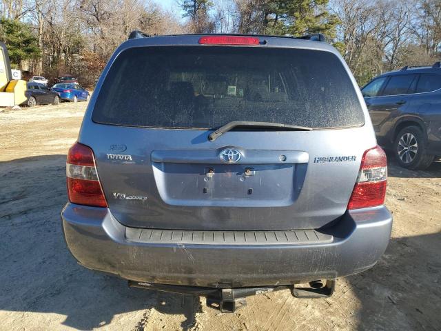 JTEEP21A640051802 - 2004 TOYOTA HIGHLANDER BLUE photo 6