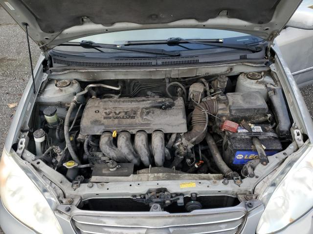 2T1BR32E13C117735 - 2003 TOYOTA COROLLA CE SILVER photo 11