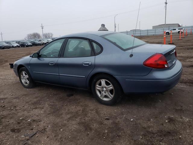 1FAFP56S7YA216256 - 2000 FORD TAURUS SEL BLUE photo 2