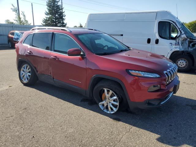 1C4PJMDS8HW545516 - 2017 JEEP CHEROKEE LIMITED 红色 照片 4