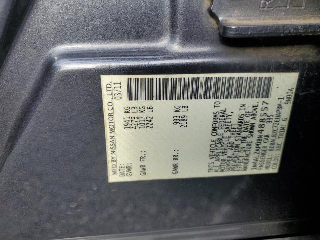 1N4AL2AP0BN488557 - 2011 NISSAN ALTIMA BASE Մոխրագույն լուսանկար 13