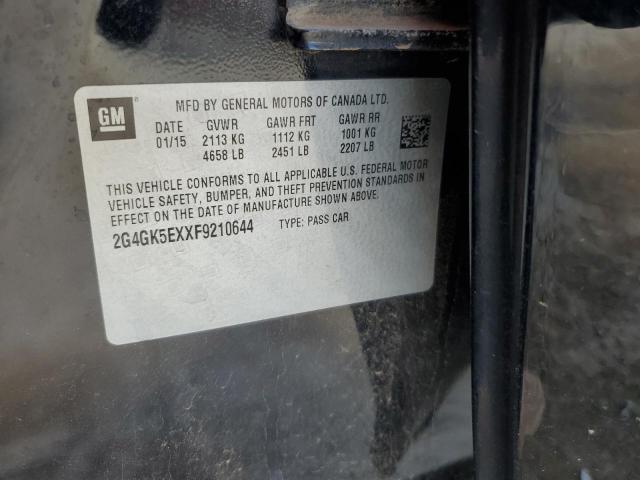 2G4GK5EXXF9210644 - 2015 BUICK REGAL 黑色 照片 12