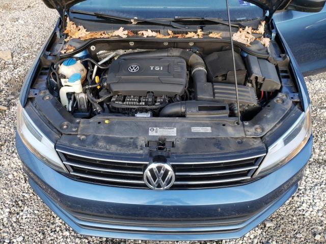 3VWD17AJ3FM332502 - 2015 VOLKSWAGEN JETTA SE BLUE photo 11