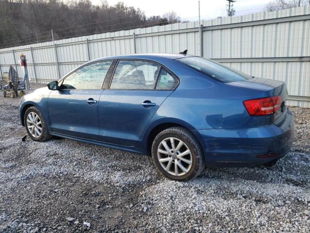 3VWD17AJ3FM332502 - 2015 VOLKSWAGEN JETTA SE BLUE photo 2