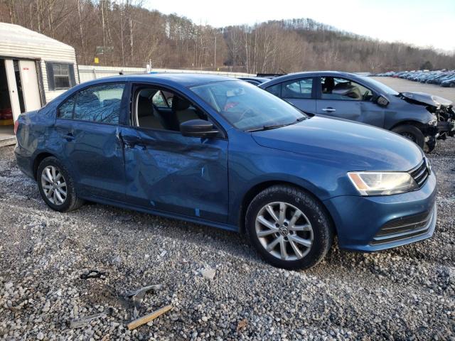 3VWD17AJ3FM332502 - 2015 VOLKSWAGEN JETTA SE BLUE photo 4