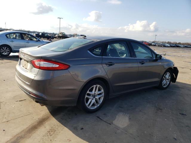 3FA6P0HR2DR385355 - 2013 FORD FUSION SE GRAY photo 3