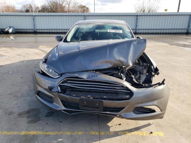 3FA6P0HR2DR385355 - 2013 FORD FUSION SE GRAY photo 5