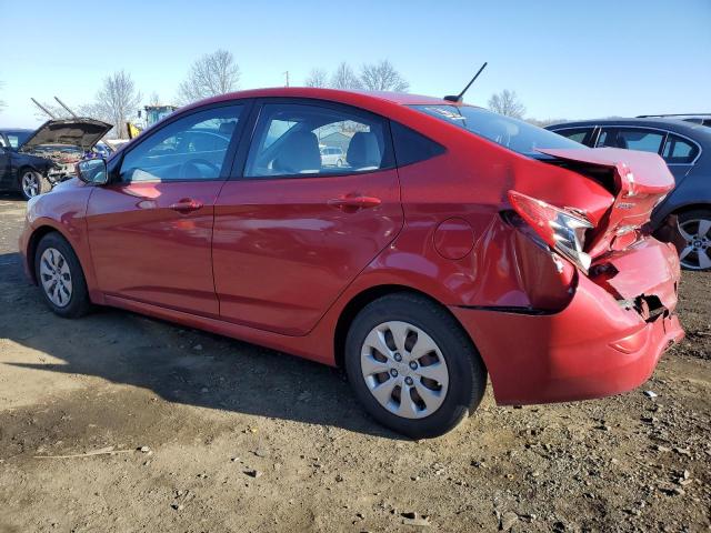 KMHCT4AE2FU798195 - 2015 HYUNDAI ACCENT GLS RED photo 2