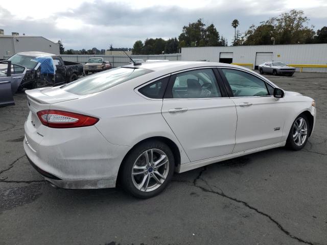 3FA6P0SU1FR284405 - 2015 FORD FUSION TITANIUM PHEV WHITE photo 3