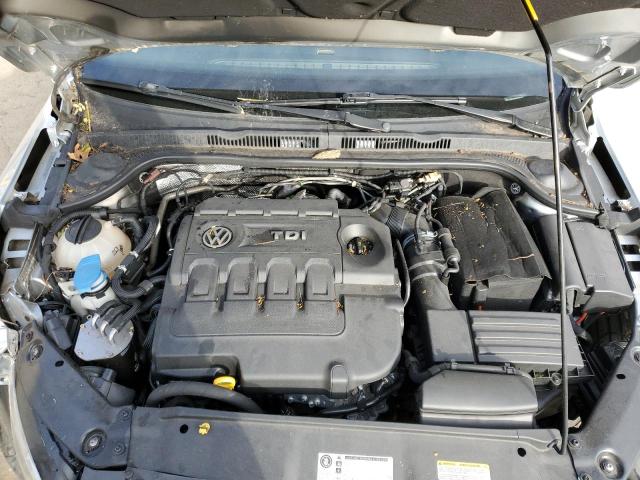 3VWLA7AJ4FM253691 - 2015 VOLKSWAGEN JETTA TDI SILVER photo 11