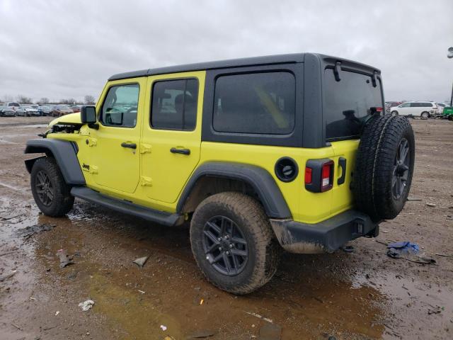 1C4PJXDN5RW113561 - 2024 JEEP WRANGLER SPORT YELLOW photo 2