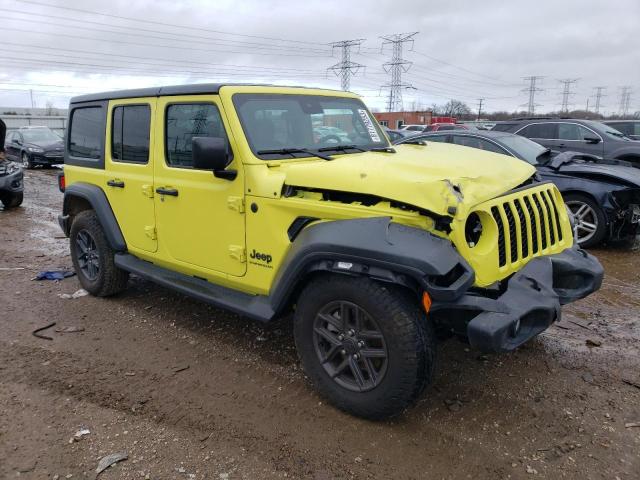 1C4PJXDN5RW113561 - 2024 JEEP WRANGLER SPORT YELLOW photo 4