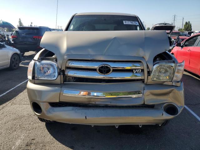 5TBET34185S496566 - 2005 TOYOTA TUNDRA DOUBLE CAB SR5 TAN photo 5