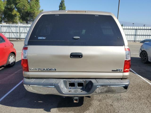 5TBET34185S496566 - 2005 TOYOTA TUNDRA DOUBLE CAB SR5 TAN photo 6