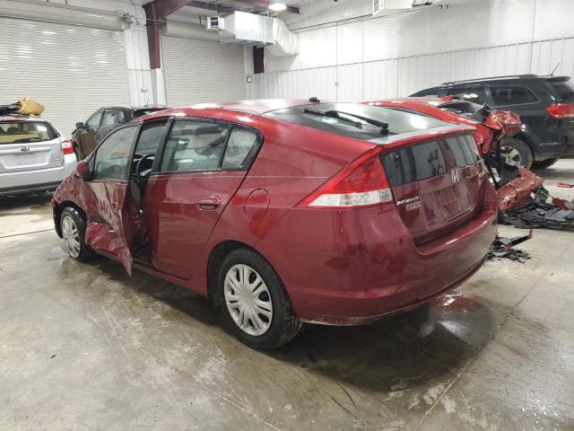 JHMZE2H56AS006393 - 2010 HONDA INSIGHT LX RED photo 2