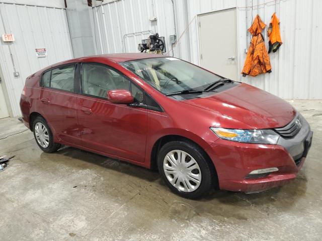 JHMZE2H56AS006393 - 2010 HONDA INSIGHT LX RED photo 4