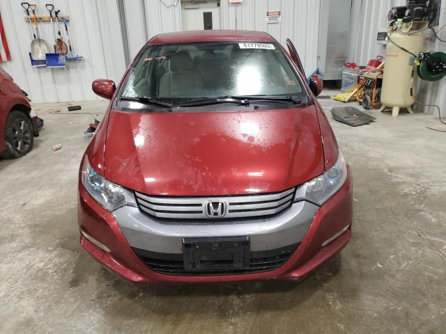 JHMZE2H56AS006393 - 2010 HONDA INSIGHT LX RED photo 5