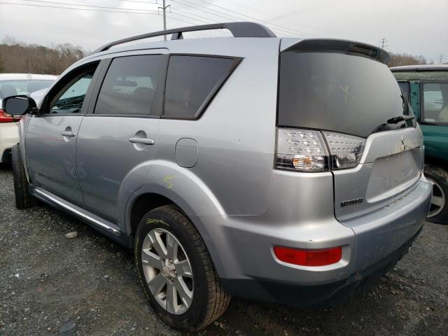 JA4AS3AW3BU014595 - 2011 MITSUBISHI OUTLANDER SE SILVER photo 2